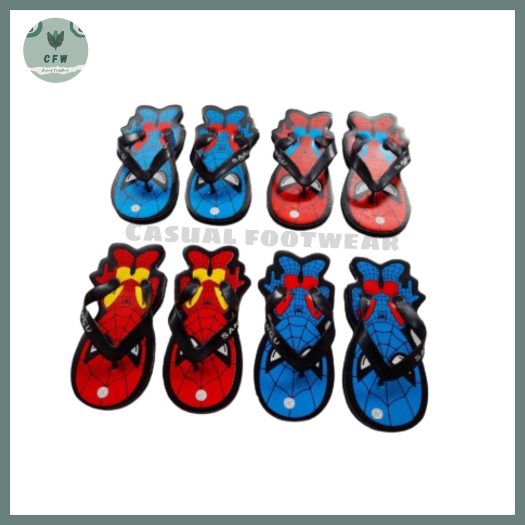 CFW - Sandal Karakter Anak spiderman sancu