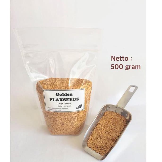 

MURAH PROMO Golden Flaxseed 500 gram (Flax Seed / Flaxseeds)