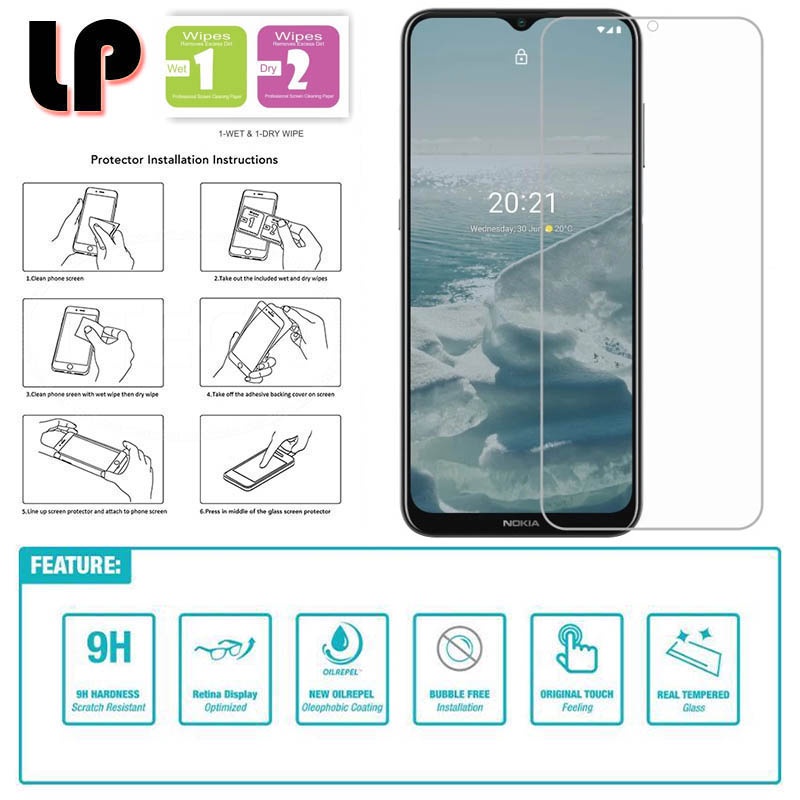 LP HD Tempered Glass Nokia G20 - Kaca Antigores Original Clear Bening Ori Fit Screen New