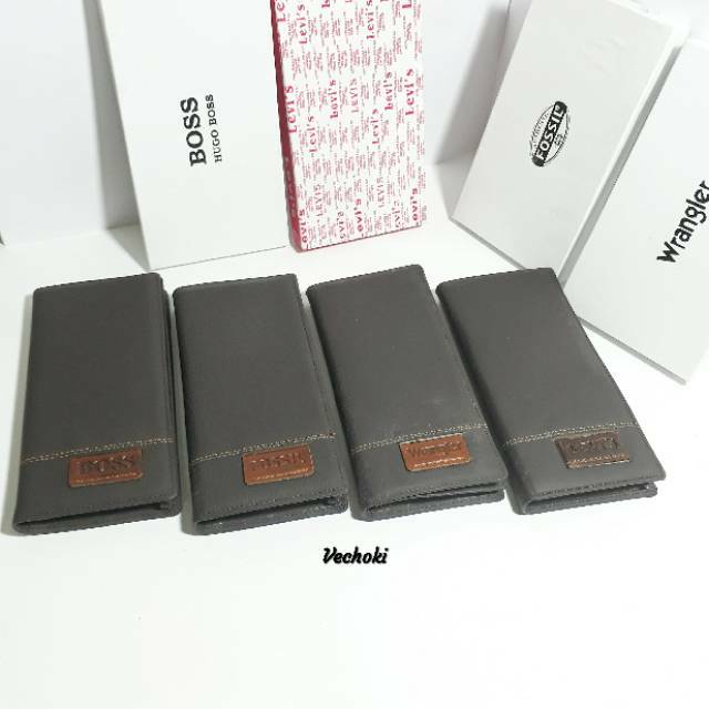 Dompet Pria Wanita Kulit Sapi Asli - Boss Wrangler Levis Kickers Levi's Jeep