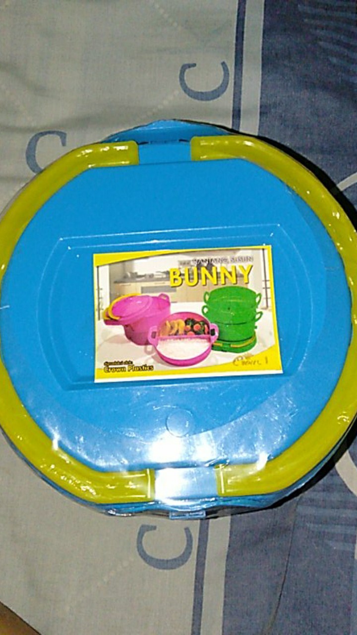 Rantang Susun Plastik Bunny Susun 2, 3, Dan 4 Rantang Makanan