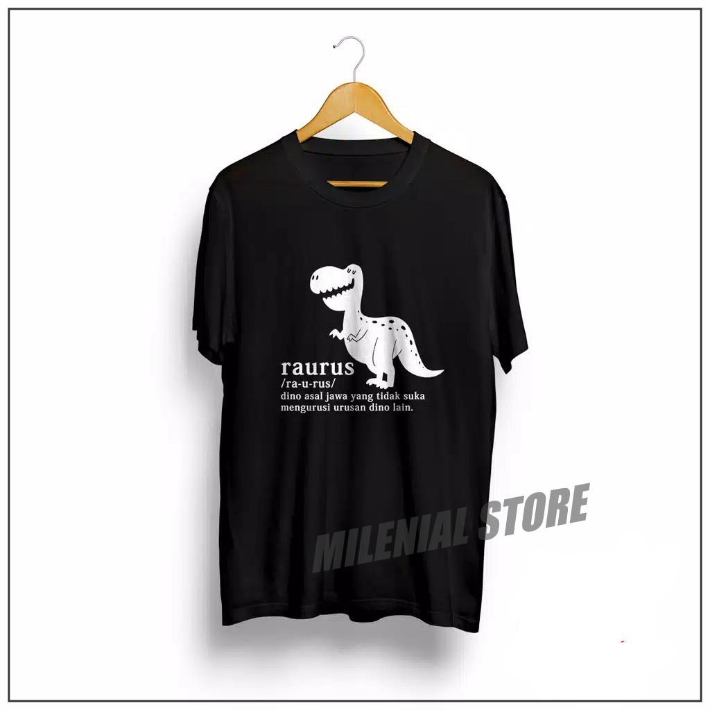 Kaos Big Size M L XL 2XL XXXL XXXXL XXXXXL T-shirt Ukuran Jumbo PLESETAN DINOSAURUS Pria Wanita