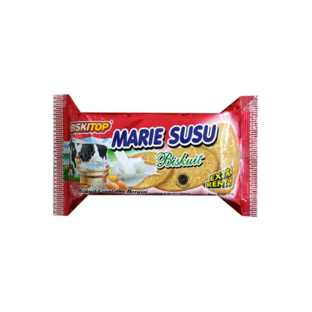 

BISKITOP - MARIE SUSU 180g Biskuit Anak Dewasa Rasa Susu Milk