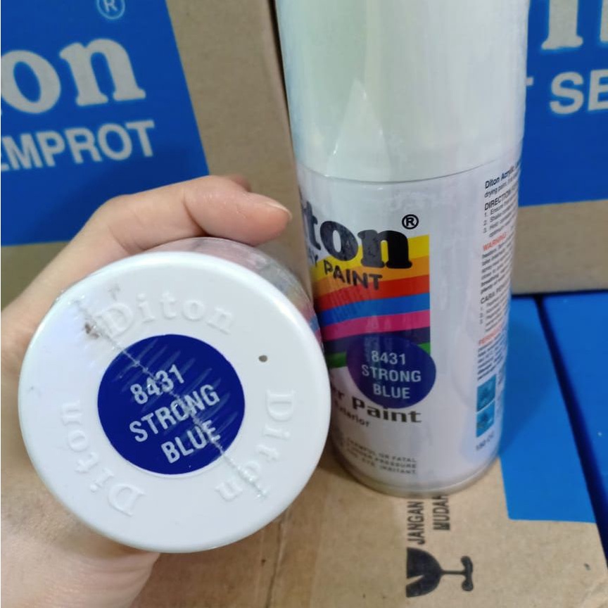 Pilox Cat Semprot DITON Spray Paint Acrylic Lacquer Paint - 8431 Strong Blue / Biru Tua / Biru Gelap (150cc/Kecil)