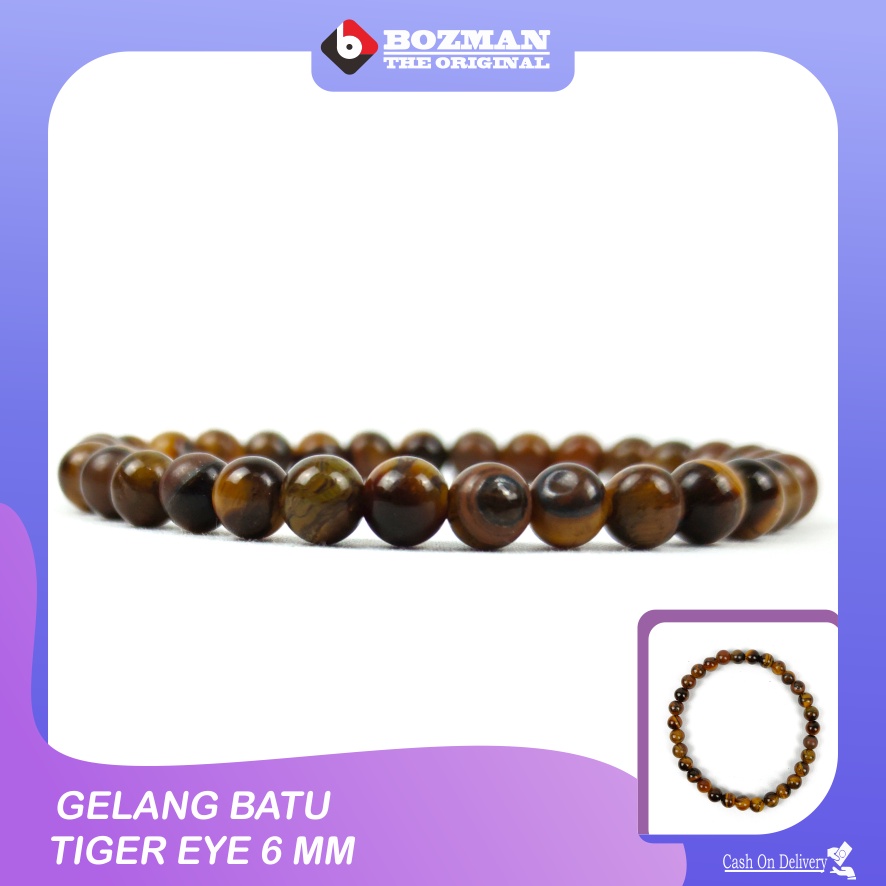 gelang batu natural tiger eye atau biduri sepah