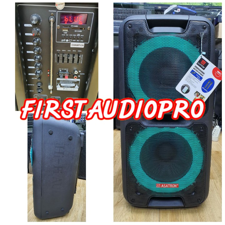 Speaker Portable Meeting Wireless ASATRON CHAMPION 2 x 10 inch