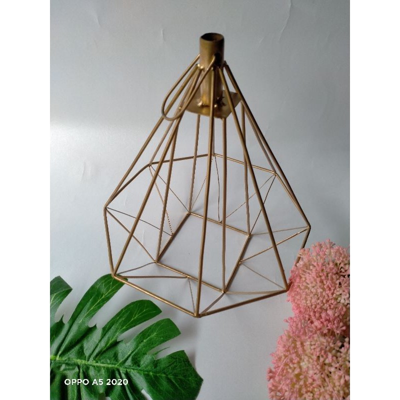 cup lampu gantung bentuk Piramida dekorasi pelaminan dekorasi tunangan dekor rumah hiasan