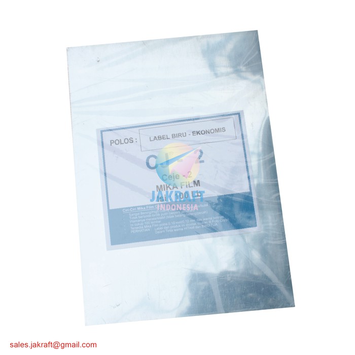

Mika Jilid Film Asahi F4 Folio / A4 Bening 0.07 mm (100 Lembar)