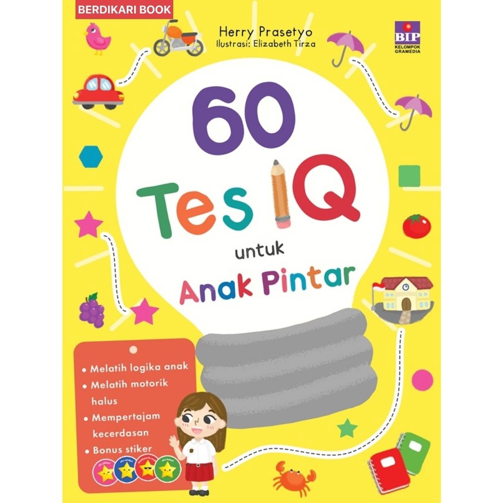Berdikari - 60 Tes IQ Untuk Anak Pintar - Gramedia