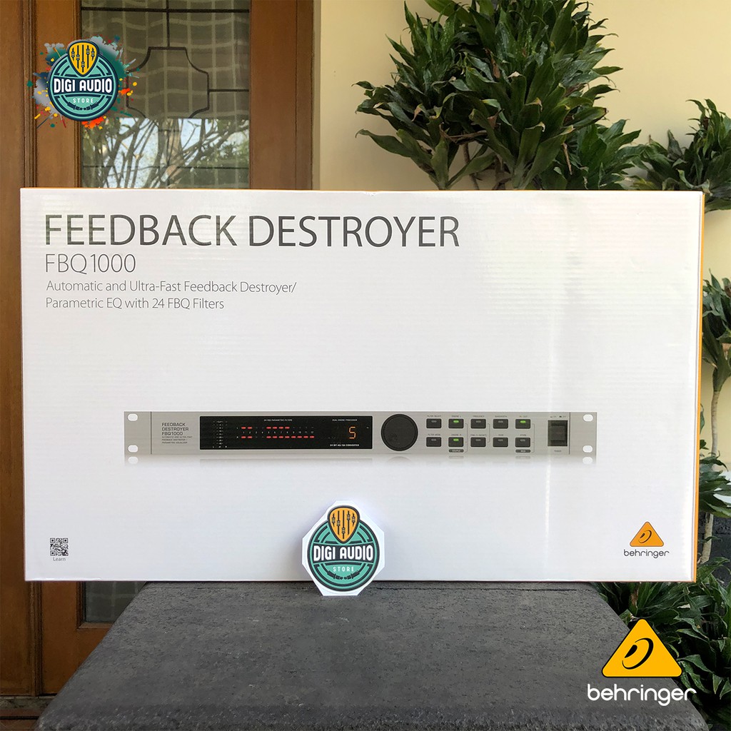 Behringer FBQ1000 - FBQ 1000 Digital Feedback Destroyer & Parametric EQ / Equalizer Anti Feedback