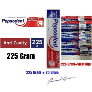 PEPSODENT 225 GRAM PASTA GIGI UKURAN JUMBO DAN PLUS SIKAT GIGI | Shopee