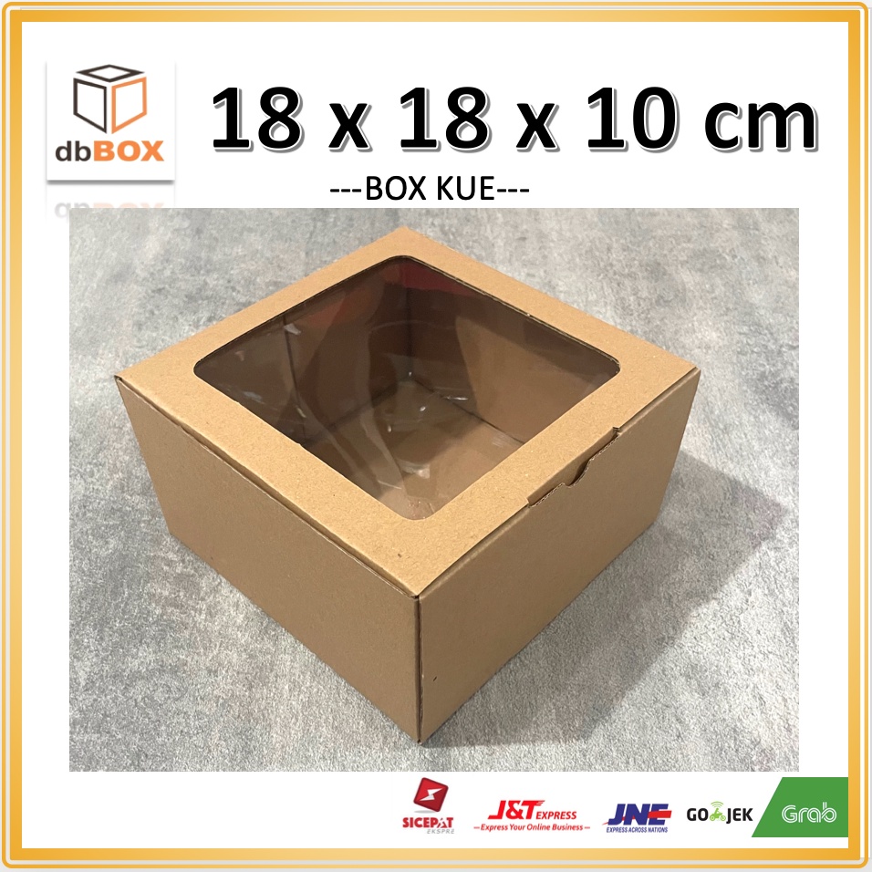 

BOX MIKA 18x18x10 kardus die cut, untuk kue hampers gift box MIKA MIKA