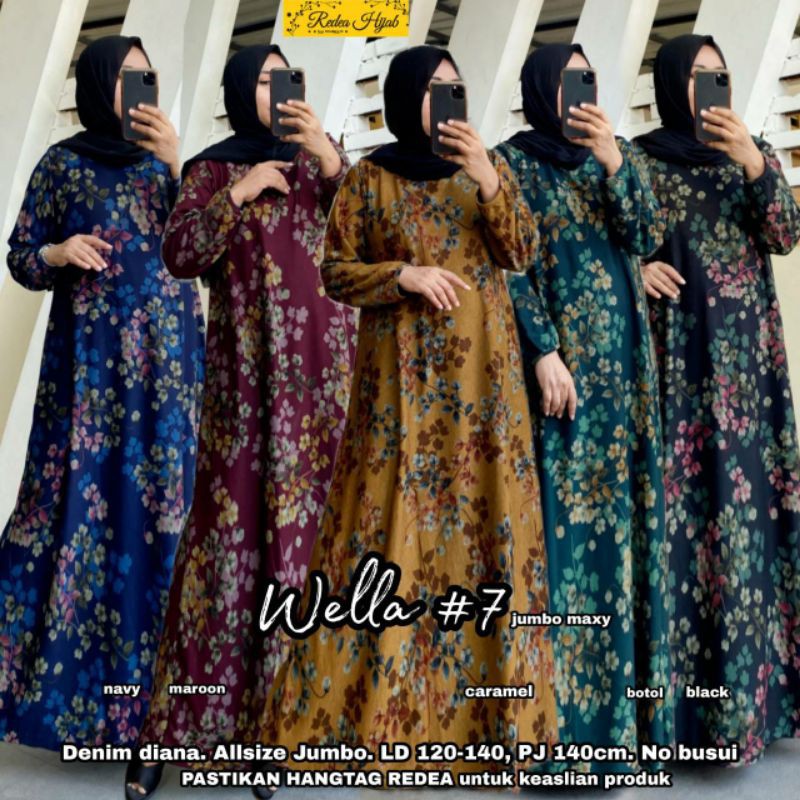 BAJU GAMIS JUMBO WANITA BUSANA MUSLIM PESTA LEBARAN TERBARU  ld 120-140 PREMIUM TERLARIS