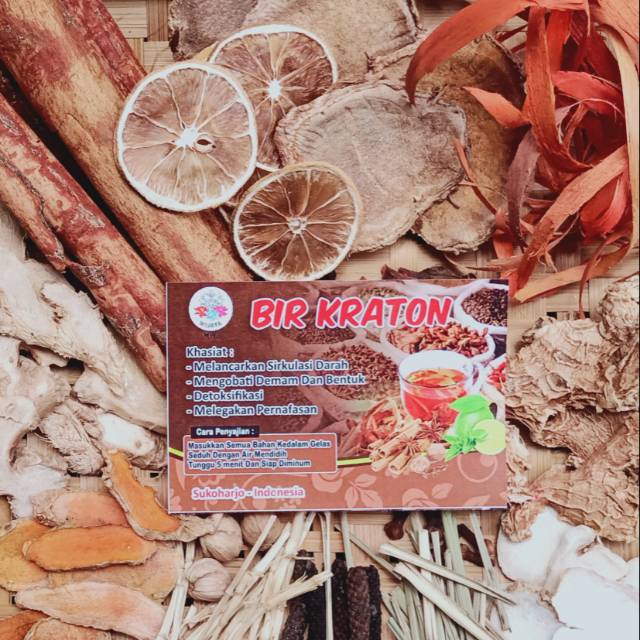 

Wedang Bir Kraton Khas Solo Wijaya MW isi 10 pcs include Gula Batu