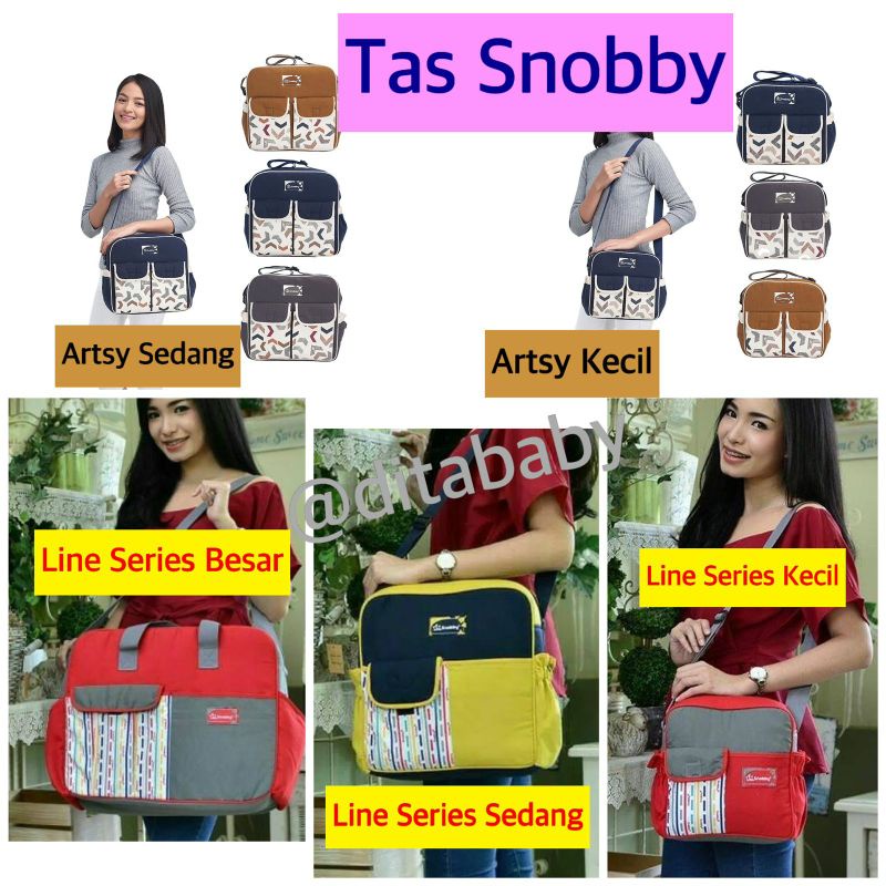 Tas Snobby Tas Bayi Kecil Artsy Series Double Saku Print TPT5872