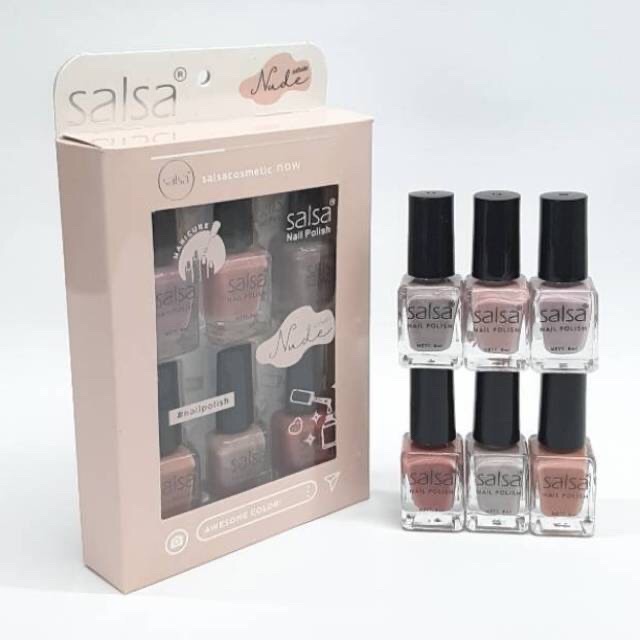 `ღ´ PHINKL `ღ´ (Isi 6) ░s░a░l░s░a░ Salsa kutek set box warna nude kulit natural