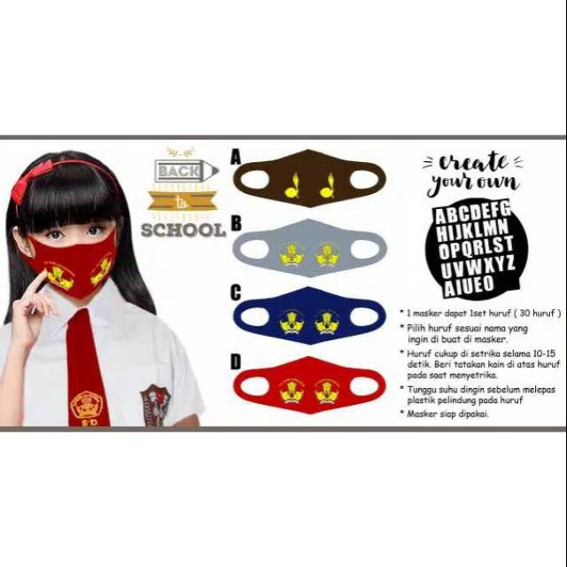 Gambar Kartun Anak Sekolah Smp Pakai Masker