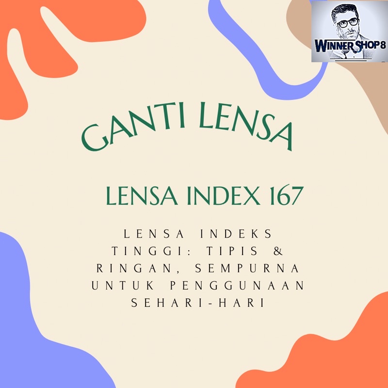 lensa tipis index 167