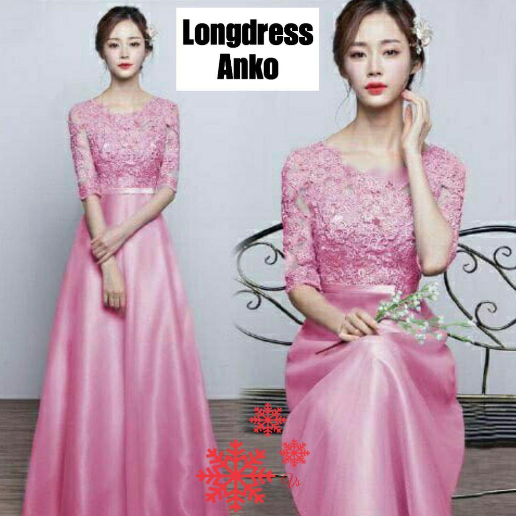 longdress anko/dres fashion/dres kekinian/dres party