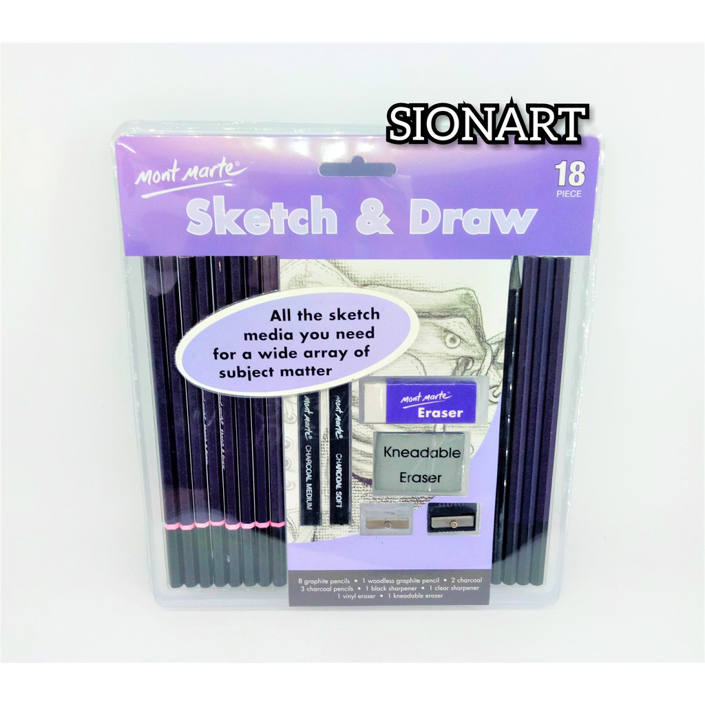 

Mont Marte Sketch&Draw 18pcs
