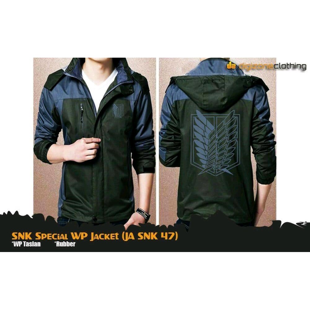 TERLARIS jaket parka anime pria Jaket Keren