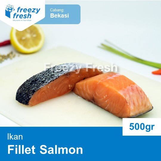 Ikan Salmon Fillet Cut (Cut Salmon) 500 Gram