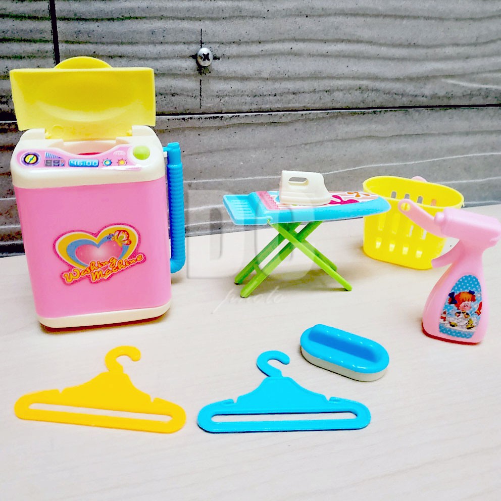 Educational Toys 892-87 Mainan Masak-masakan Mesin Cuci Pot Bunga Gerobak Vacuum