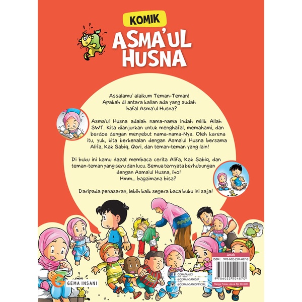 Buku Seri Komik Asmaul Husna 1 - Gema Insani 100% Original