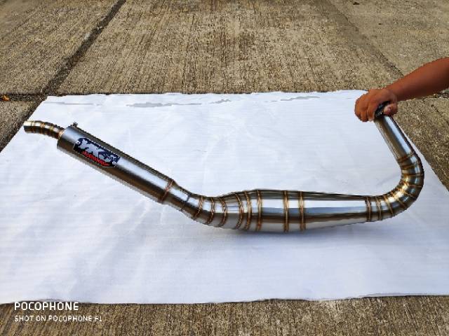 Knalpot YKJ RX King Kolong Kobra Stainless Super Pro Riset Terbaru YKJ Racing Super Garing-3