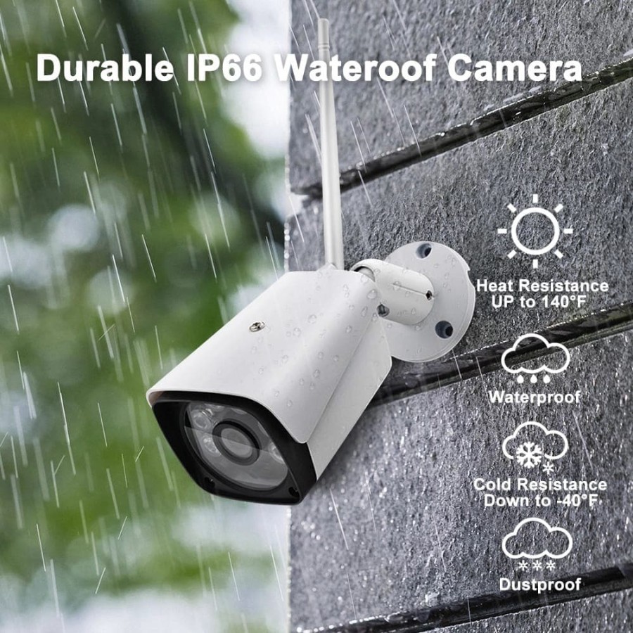 Paket CCTV Wifi Wireless 8 camera NVR KIT FULL HD 1080P IP Cam Garansi - 5G Kit