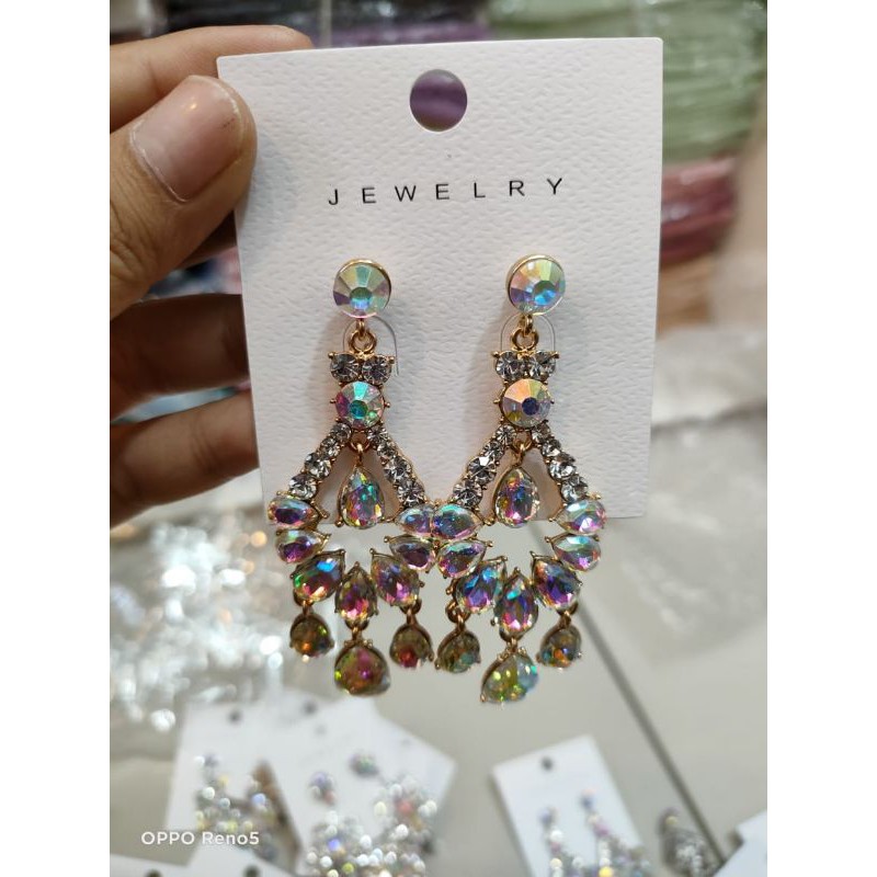 BARU  SEPASANG ANTING PENGANTEN WANITA/ ANTING PENGANTIN ANTING GLAMOUR ANTING KOREA