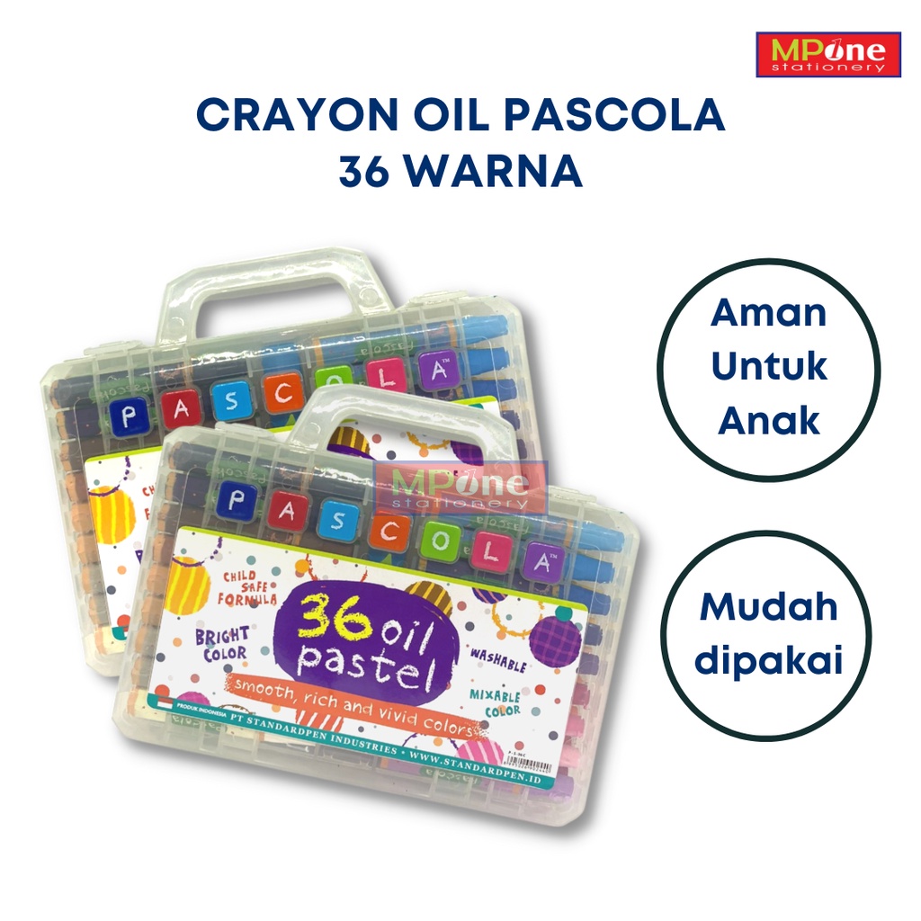

Crayon Pascola / Krayon / Crayon Pascola Oil Pastel 36 Warna