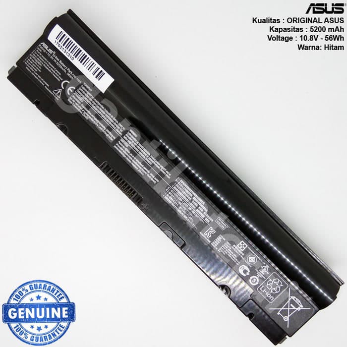 Original Baterai Asus Eee PC 1025 1025C 1225 1225C 1225B A32-1025