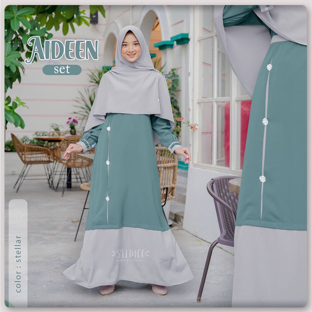 Aideen dress by silmee indonesia/ koleksi lebaran/ dress silmee/ gamis lebaran/ baju syari/ silmee/ 