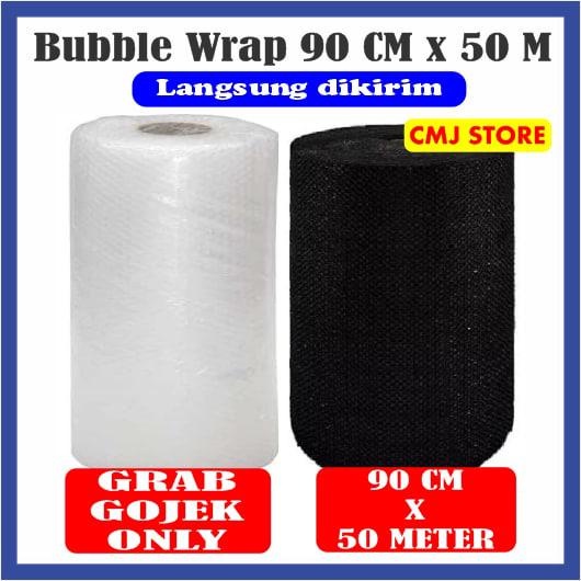 

Bubble Wrap 90Cm X 50M Hitam Bening Buble Bubel Wrap Gojek Grab Only