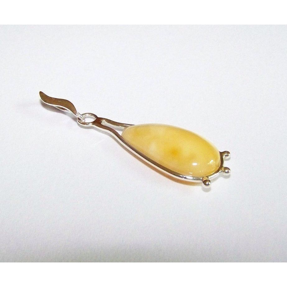 Natural Baltic Amber Pendant Sterling Silver 925 JAR108