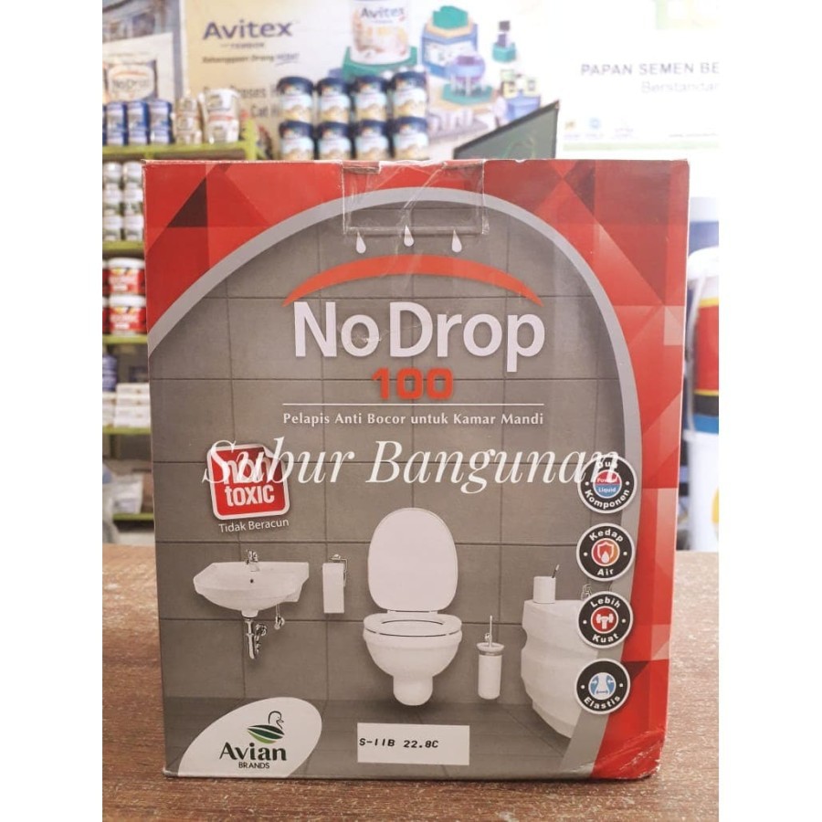 NO DROP 100 Semen Pelapis Anti Bocor 2 Komponen 2,5 KG Set