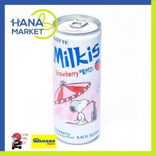 

LOTTE MILKIS STRAWBERRY 250ML / HANA MARKET