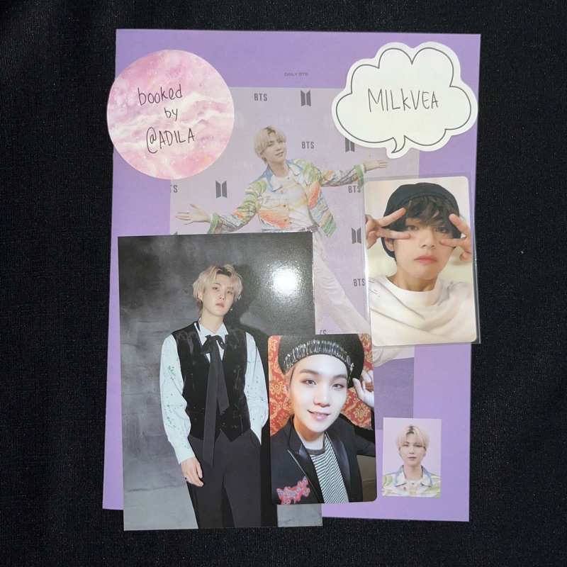 bts v / taehyung official photocard [ 5th muster pc + sg22 suga member set ]