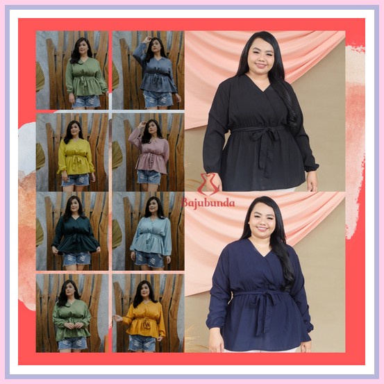 Mr Yola Baju Tunik Wanita Terbaru 2021 Katun Ukuran Jumbo Xxxl Untuk Lebaran Kondangan Kekinian Atas