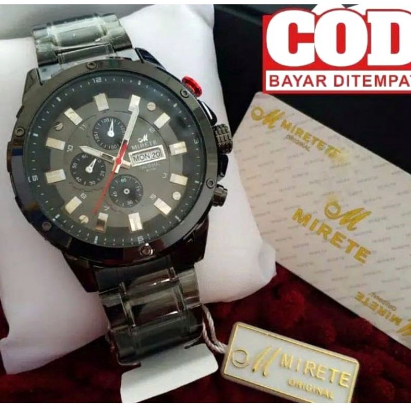 JAM MIRETE PRIA TAHAN AIR MODEL TERBARU_JAM TANGAN PRIA RANTAI STAINLIS STELL_TAHAN AIR_COD MEWAH