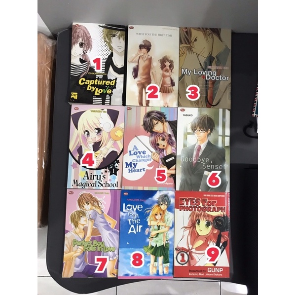 Komik Bekas/2nd Captured by Love; With you the first time; My loving doctor; Airu’s magical school; 