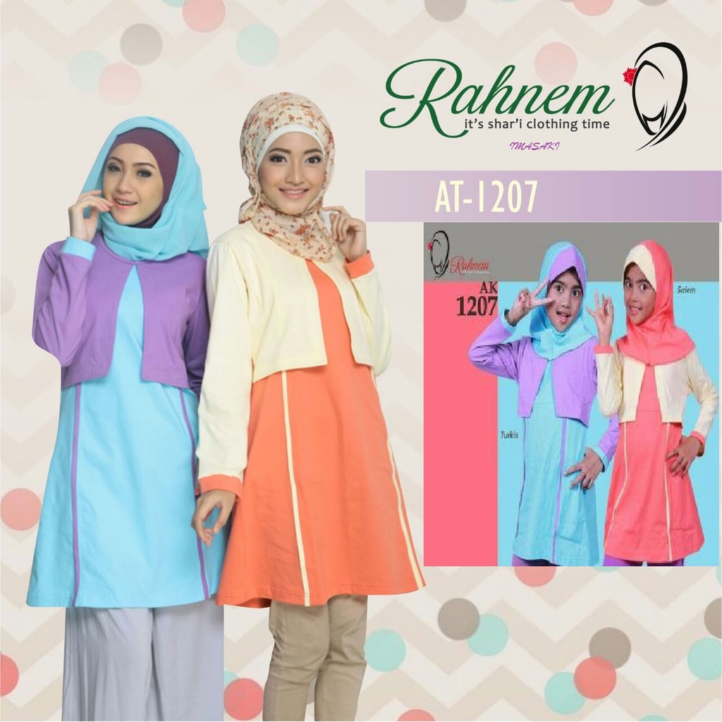 Rahnem Diskon s/d 30% - Atasan AT 1207 & Couple Sarimbit Pasangan Ibu Anak
