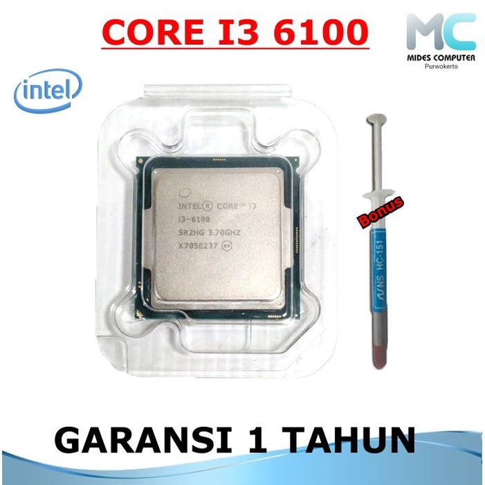 Processor core i3 6100 LGA 1151 3.70GHZ