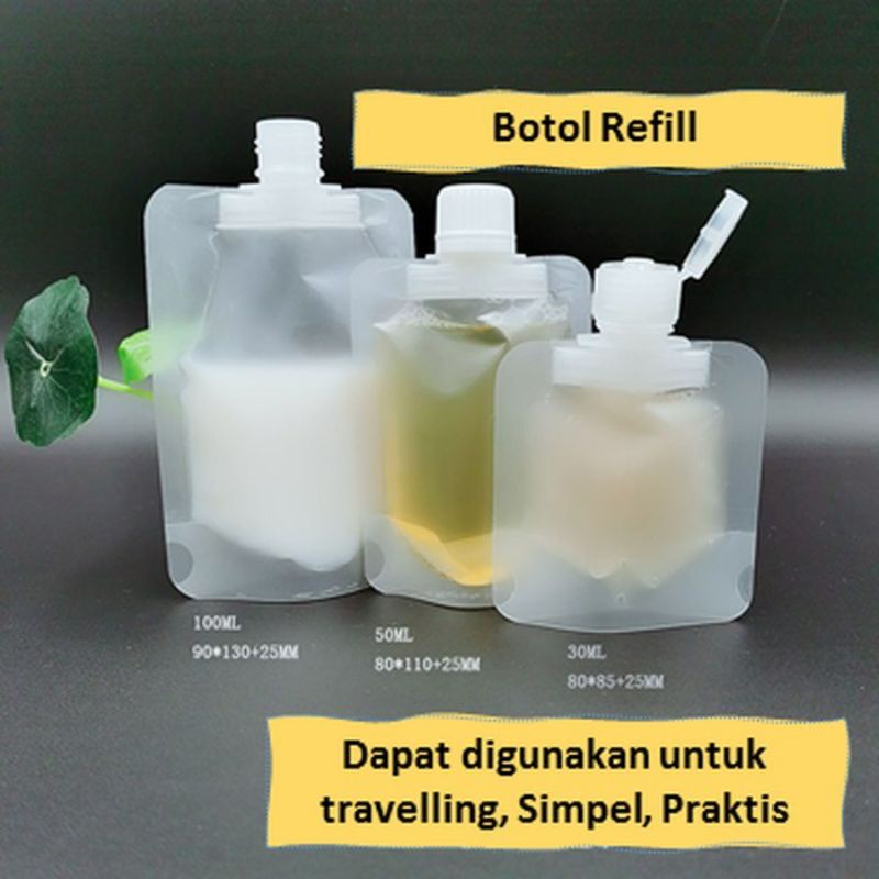 botol refill sabun cair travel botol refill