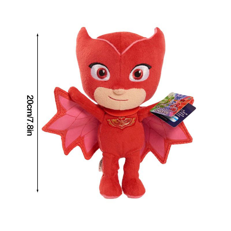 22CM Boneka PJ Masks Gekko Catboy Owlette Romeo Plush Doll Toys Stuffed Soft Kid Gift