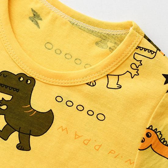 Goblin♛ PB025 Baju Jumper Anak Piyama Pakaian Tidur Fashion Setelan Celana Panjang Lengan Pendek Imp