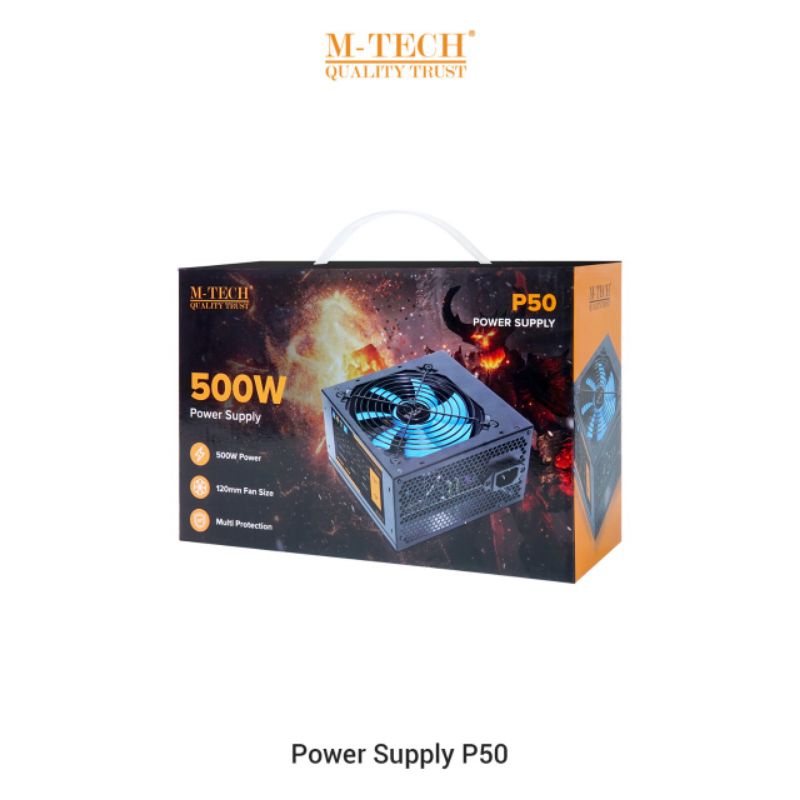 power psu mtech P50 500w power supply pc