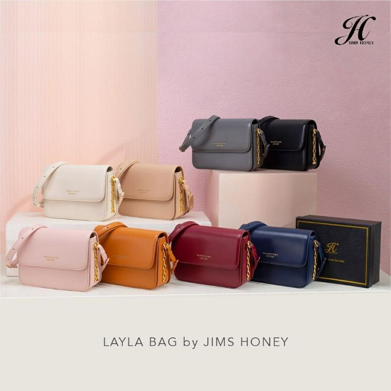 Layla Bag Jims Honey Original Tas Selempang Wanita Clutch Free Box Realpic Cod Official Store