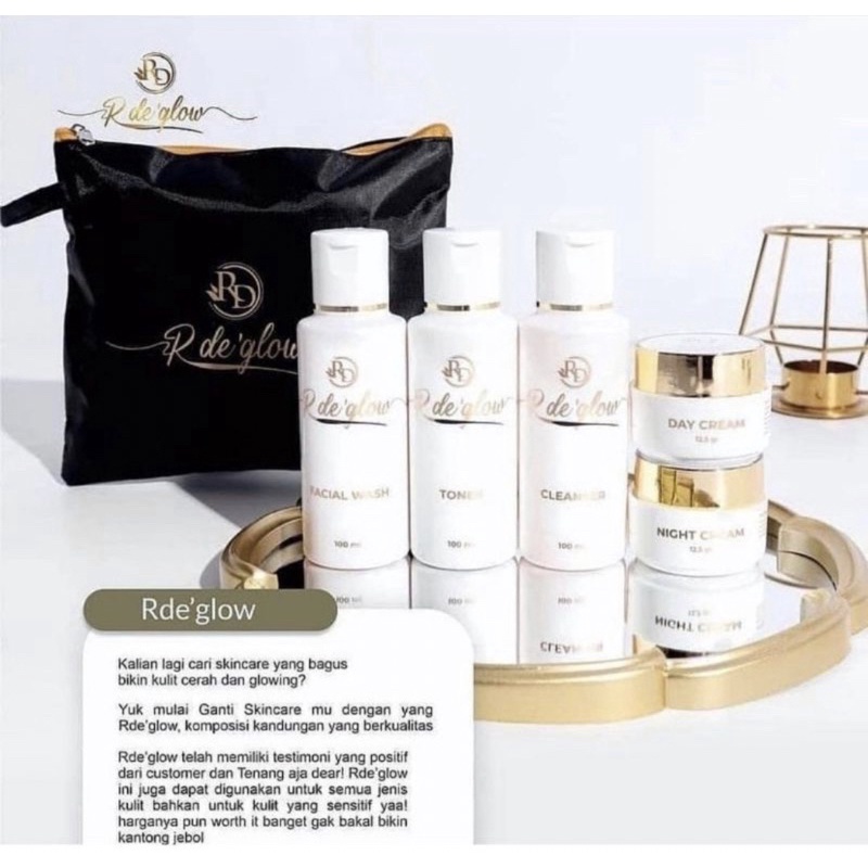 skincare Rde glow paket toner + cleanser